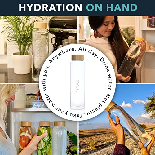 Pure Glass Reusable Water Bottle w
