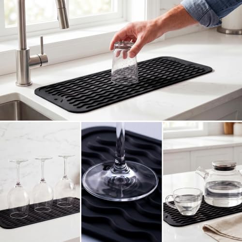 Silicone Dish Drying Mat for Multiple Usage