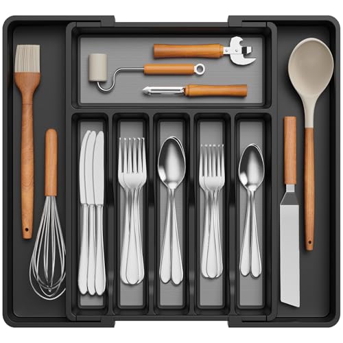 Extra Large Silverware Drawer Organizer