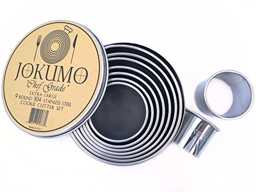 9 Piece Extra Large Chef Grade Plain Round Pastry (9 Count)