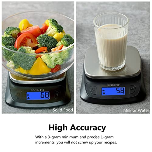 Kitchen Scales Digital Food Scale Cooking in Grams & Ounces Black