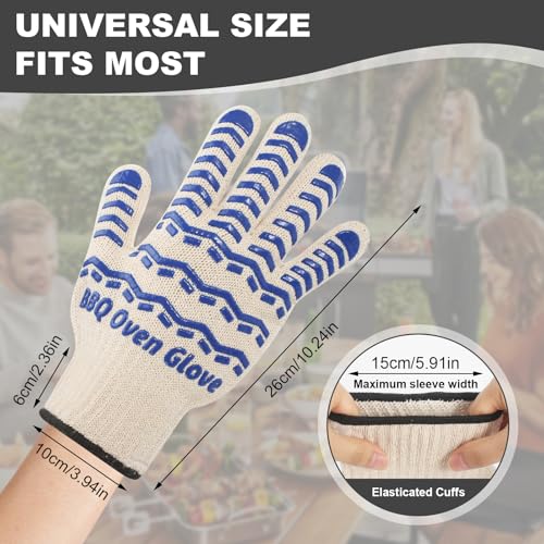 BBQ Gloves 932℉ Heat Resistant Oven Gloves