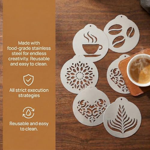 5Pcs Stainless Decorating Stencils