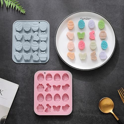 Easter Silicone Candy Molds (2 Count)