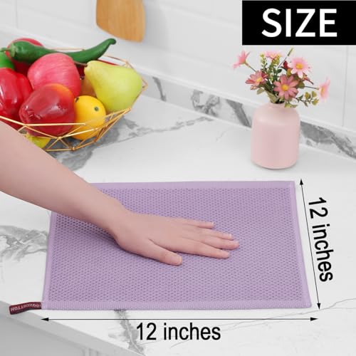 100% Cotton Waffle Weave Kitchen Dish Cloths 6 (6 Count)