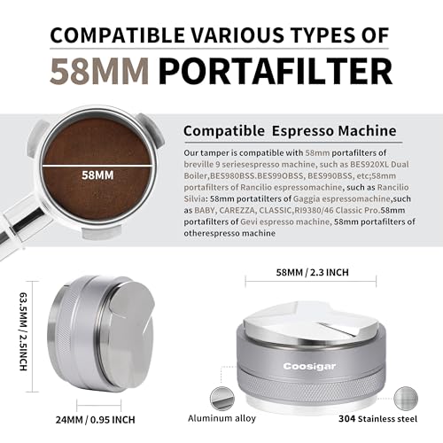 58mm Coffee Distributor and Tamper