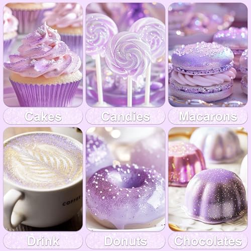 Iridescent Purple Edible Glitter