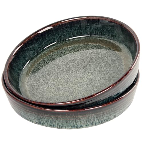 Ceramic Pie Pan Quiche Baking Dish Set of 2 (2 Count)