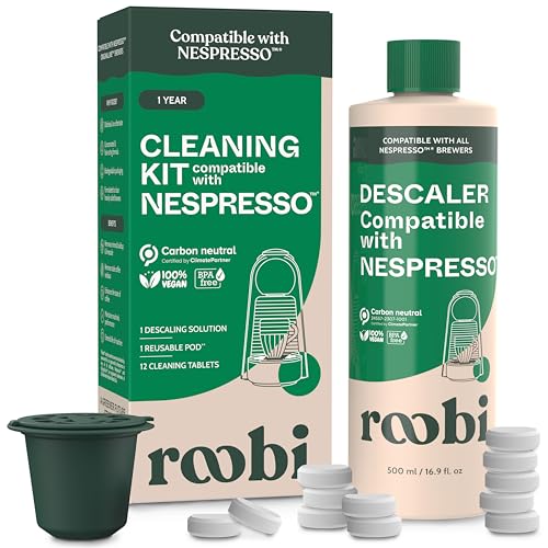 Descaling and Cleaning Kit Compatible with Nespresso Originaline (16.9 Fl Oz)