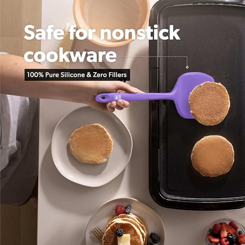 DI ORO Silicone Turner Spatula Set (4 Count)