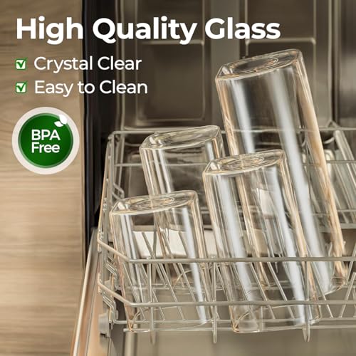 Small Glass Containers with Lids 0.7 Qt (6 Count)