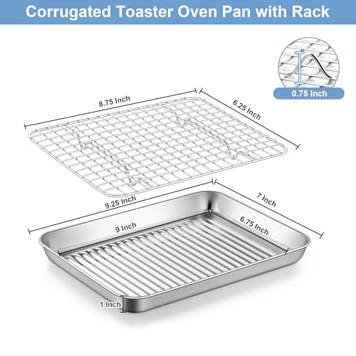 Toaster Oven Pan with Rack (18.99 Count)