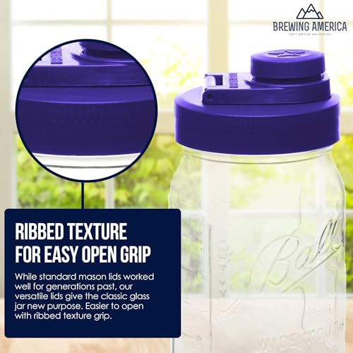 Mason Jar Drinking Cup Pint and Half Drinking Lid and Azure 24oz Jar