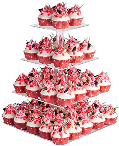 4 Tier Acrylic Cupcake Stand (4 Holders)