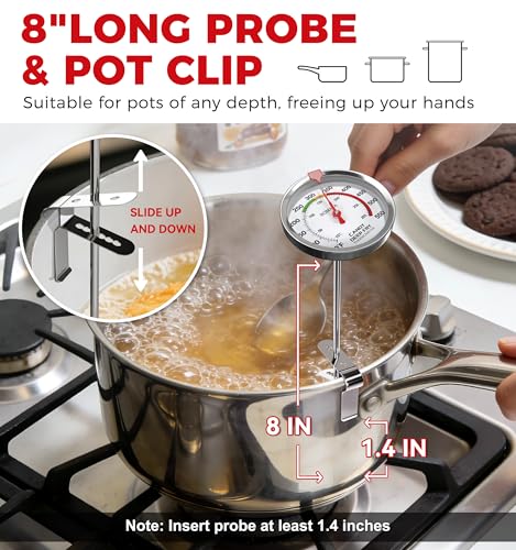 2 Pack Candy Thermometer with Pot Clip (2 Count)