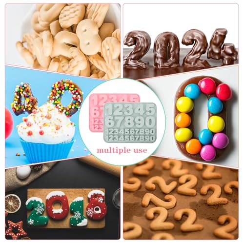 Silicone Number Molds (30 Count)
