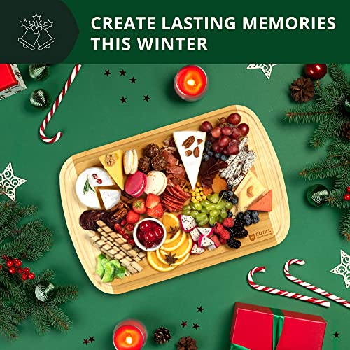Wooden Cutting Boards for Kitchen Meal Prep & Serving