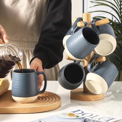 Porcelain Coffee Mugs Set of 6 (6 Count)