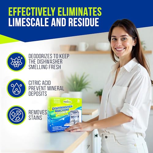 Dishwasher Cleaner Tablets for Descaling (26 Count)