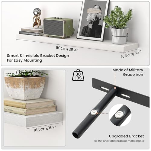36 Inch Floating Shelves for Wall (2 Count)