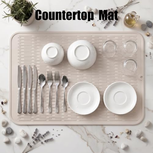 Silicone Dish Drying Mat for Multiple Usage
