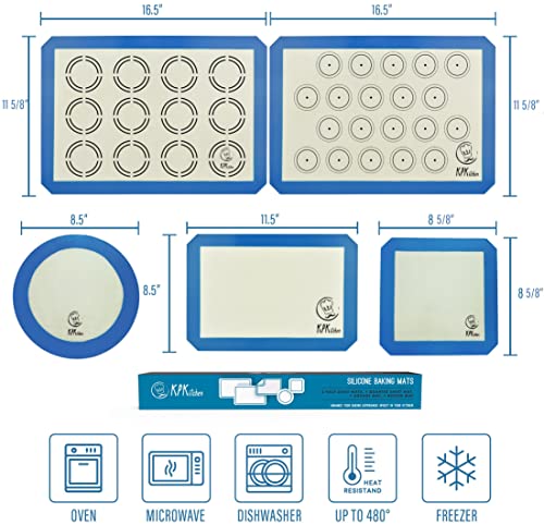 Silicone Baking Mat Set of 5