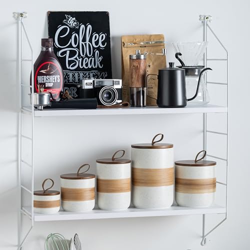 Ceramic Coffee Canister Airtight Coffee Container for Ground Coffee