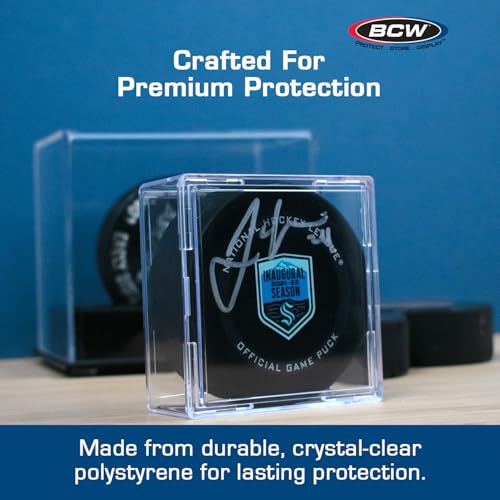 Hockey Puck Display Case Cube Holder 6 (6 Count)
