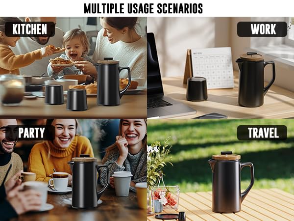 Ceramic French Press 22oz (22 Ounce)