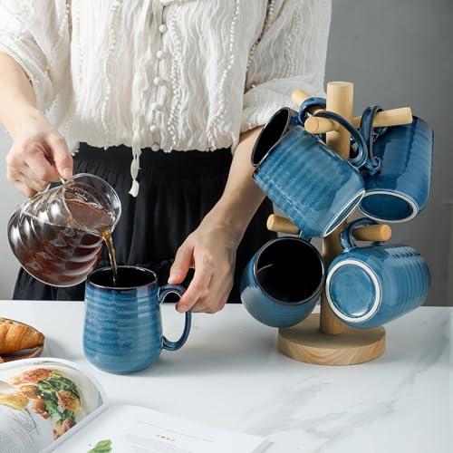 Porcelain Coffee Mugs Set of 6 (6 Count)