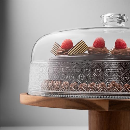 Cake Stand Footed Cake Plate with Dome