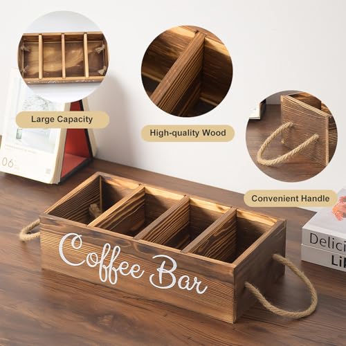 Coffee Station Organizer for Countertop Bar Accessories