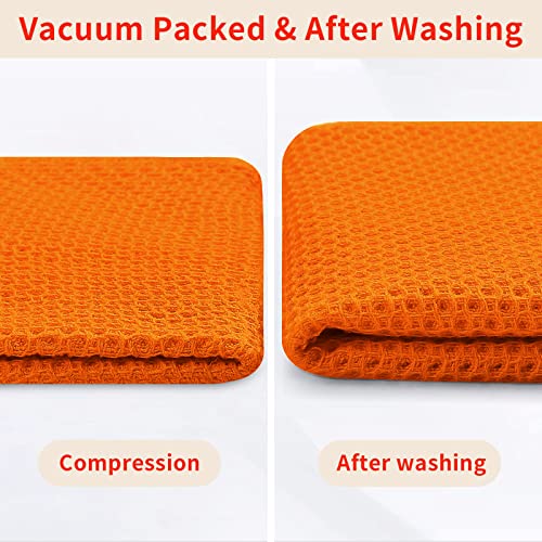 100% Cotton Waffle Weave Kitchen Dish Cloths 6 (6 Count)