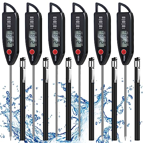 6 Set Digital Food Thermometer Long Probe Instant (6 Count)