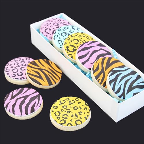 Leopard 5.5x5.5in Cheetah Animal Cow Print Skin Reusable Painting Template Stencils for Cake (16 Count)