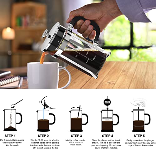 French Press Coffee Maker 21oz