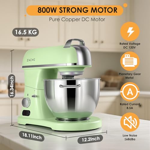 8.4QT Commercial Stand Mixer 800W with Aluminum Die Casting Meets the Standard of NSF