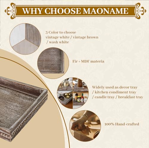 Square Wood Serving Tray