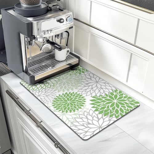2PCS 12" x 20" Dish Drying Mat & 24" x 5.5" Sink Splash Guard (2 Count)