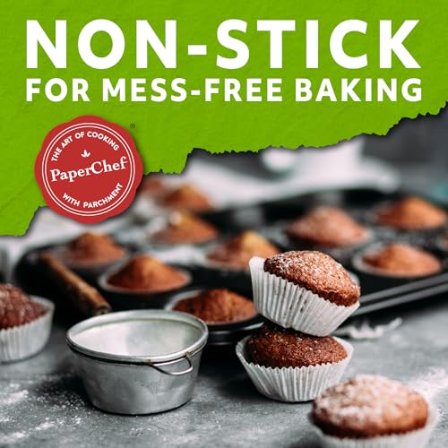 XL Parchment Baking Cups Nonstick Easy Release 30 Count 4 Pack