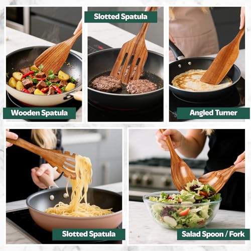 Wooden Spoons for Cooking (6 Count)