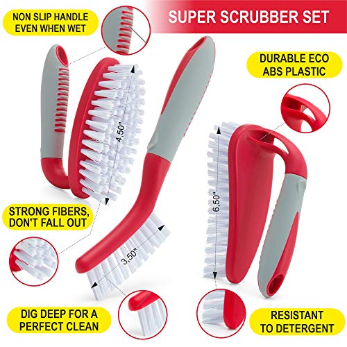 Scrub Brush Set of 3pcs (3 Count)