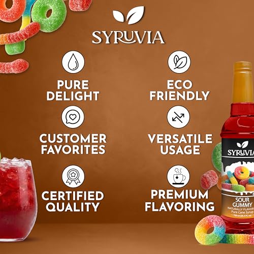 Sour Gummy Syrup (25.4 Fl Oz)
