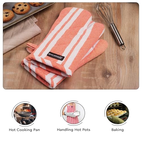 Oven Mitts Heat Resistant Kitchen Gloves (2 Count)