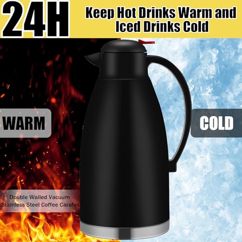 2 Pcs 102 oz Stainless Steel Thermal Coffee Carafe (2 Count)