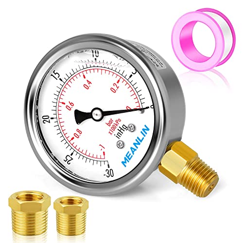 30inHG~0Psi Stainless Steel 1
