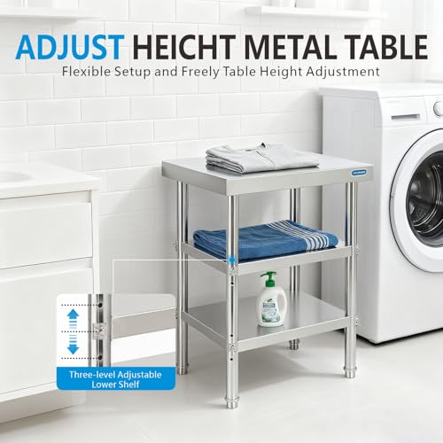 Stainless Steel Table Stainless Steel Prep Table 18 x 24 Inch