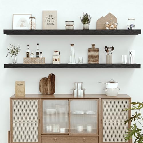Deep Floating Shelves 72x12” Set of 1