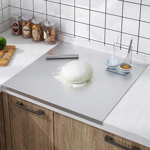 Stainless Steel Cutting Board with Lip Chopping Board 35.4"Lx19.7"W
