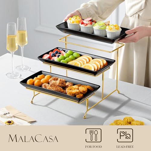 3 Tier Serving Trays for Party (3 Count)